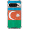 Azerbaijan Flag Distressed Pixel 9 Pro XL Clear Case